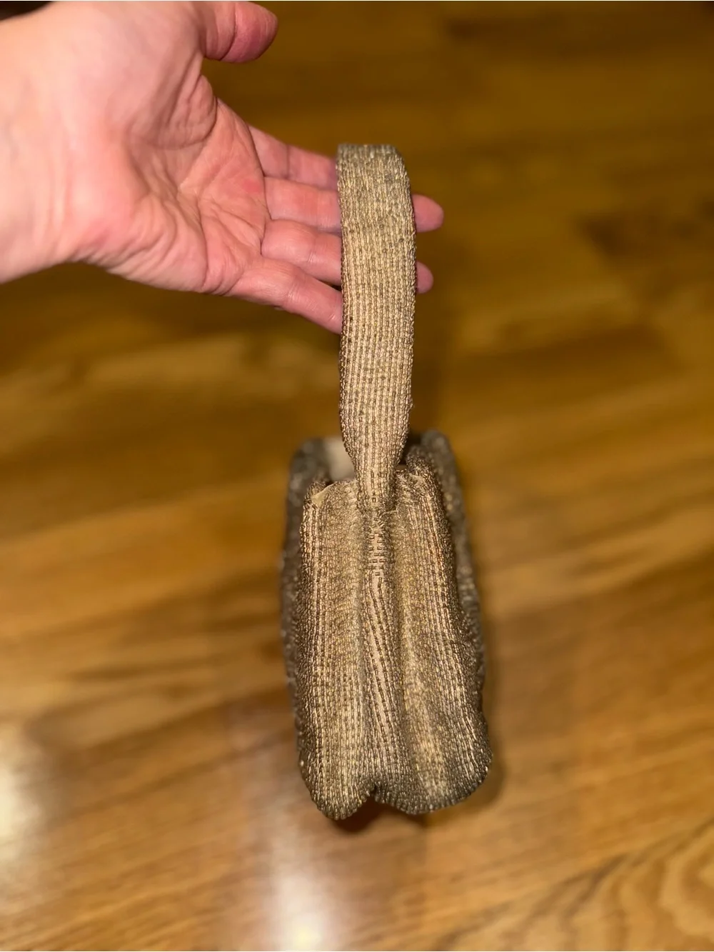 Vintage Walborg Silver Beaded Evening Bag